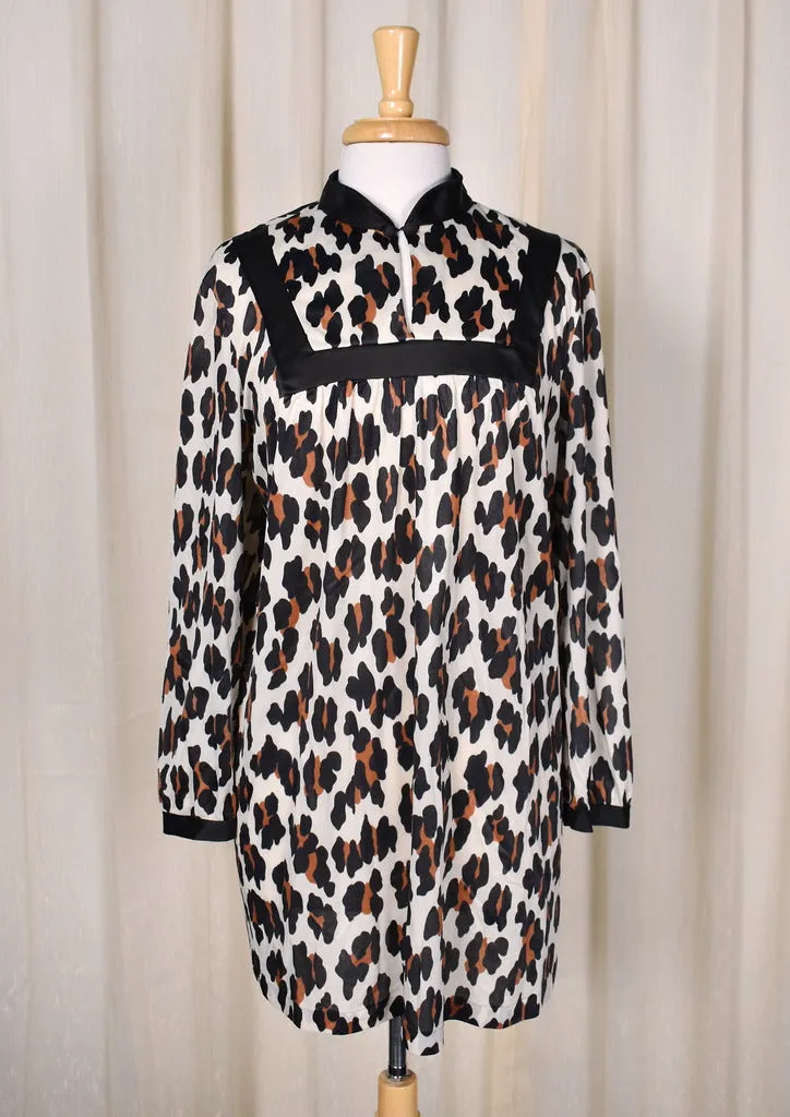 1960s Vintage Leopard Keyhole Nightie