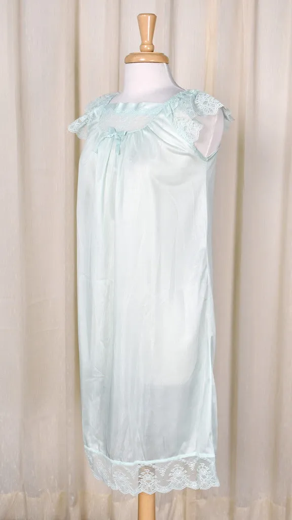 1980s Vintage NWOT Mint Lace Night Gown