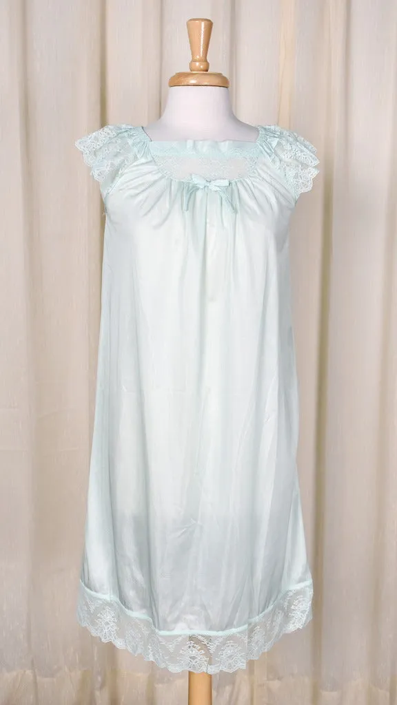 1980s Vintage NWOT Mint Lace Night Gown