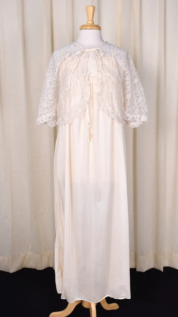 1980s Vintage NWOT Night Gown & Jacket
