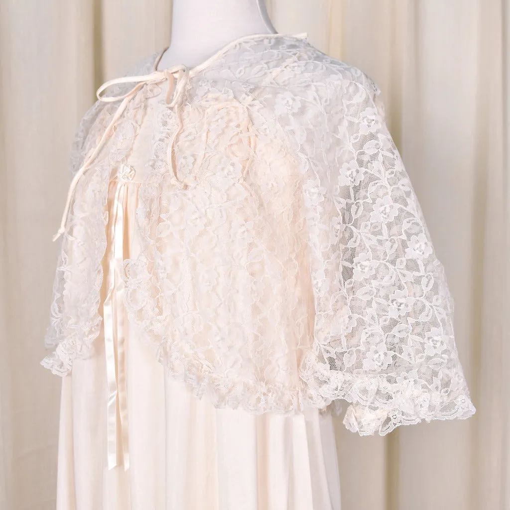 1980s Vintage NWOT Night Gown & Jacket