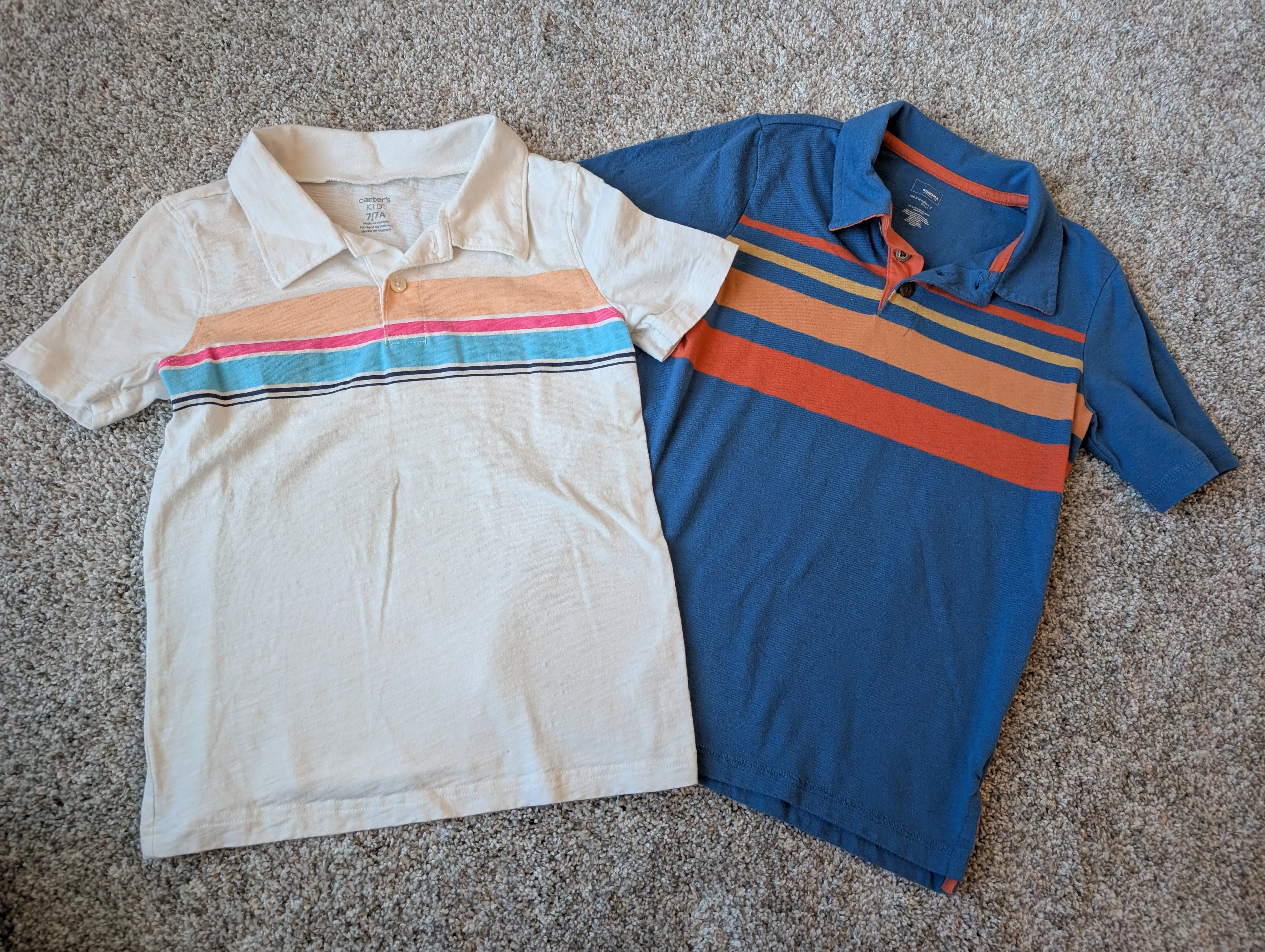 2 polo shirts  - size Kids Clothing:     7