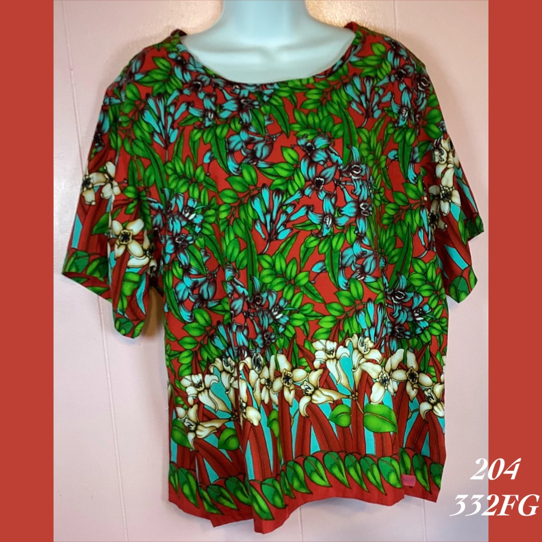 204 - 332FG , Sleeved blouse