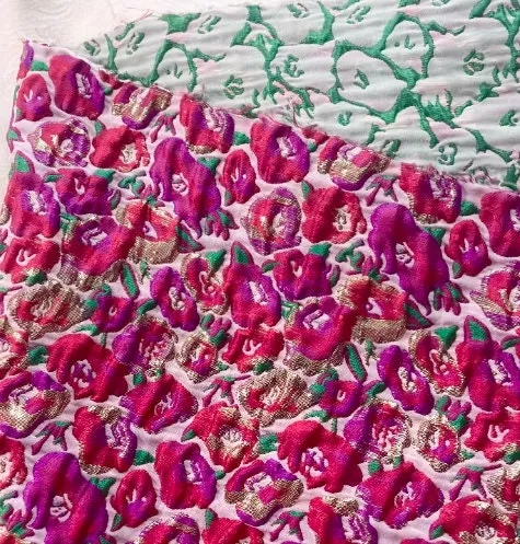 20%OFF-Embossed floral jacquard fabric, windbreakers fabric, party dress fabric , by the yard