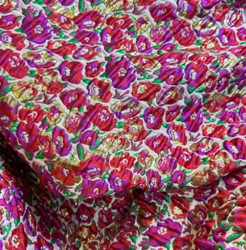 20%OFF-Embossed floral jacquard fabric, windbreakers fabric, party dress fabric , by the yard