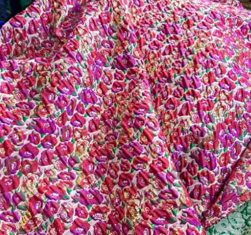 20%OFF-Embossed floral jacquard fabric, windbreakers fabric, party dress fabric , by the yard