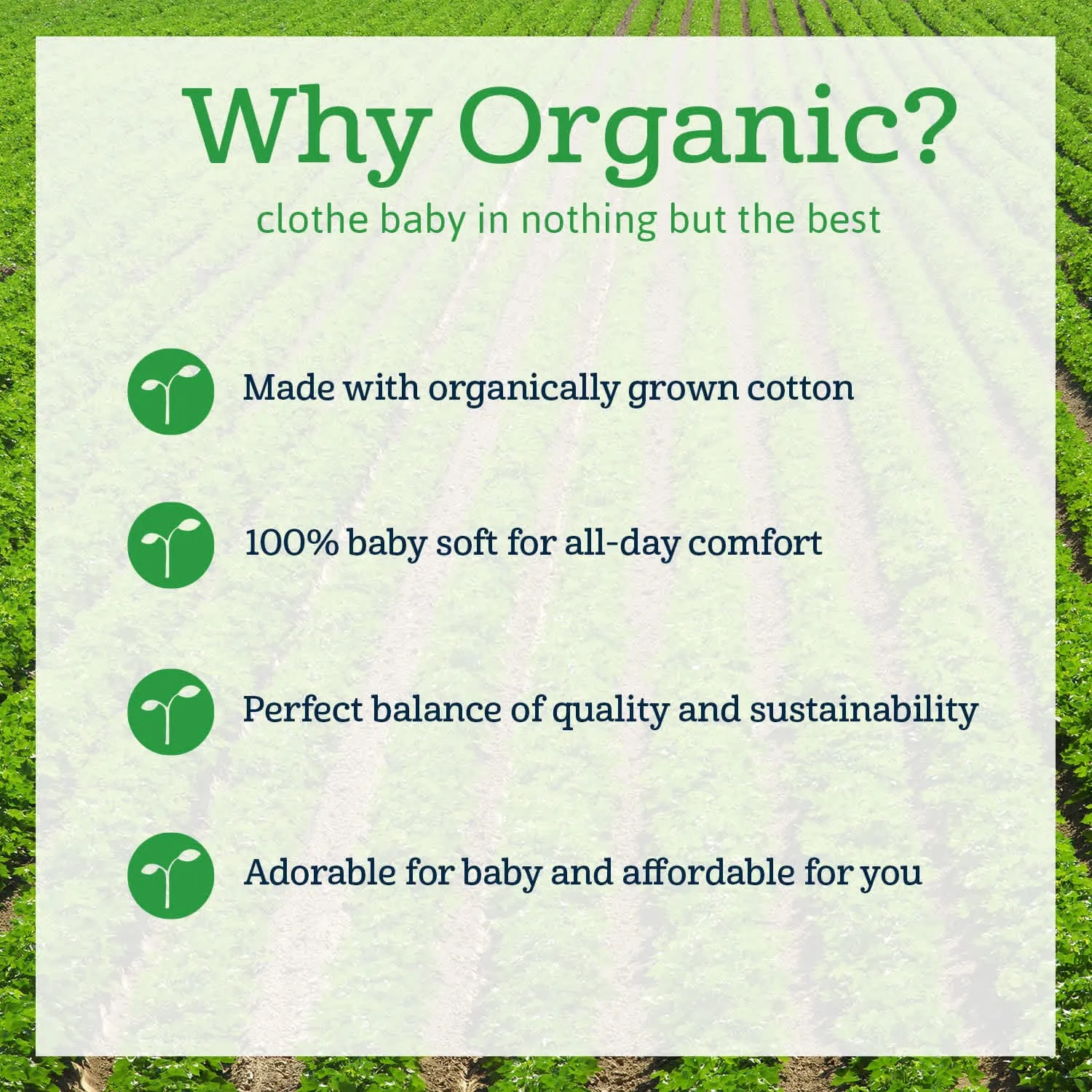 3-Pack Baby Girls Rainbow Organic Gowns