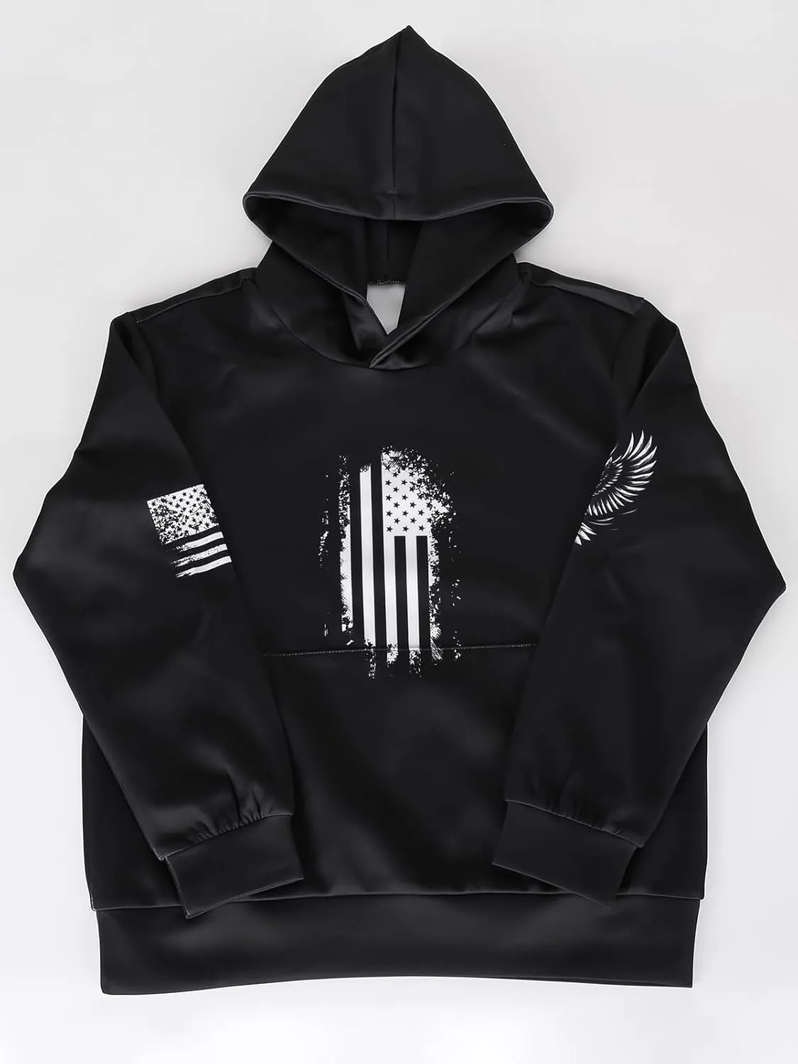 3D Printed Hoodies For Boys Girls Kids Sweatshirts Pullover Novelty Cool Clothes Black Red