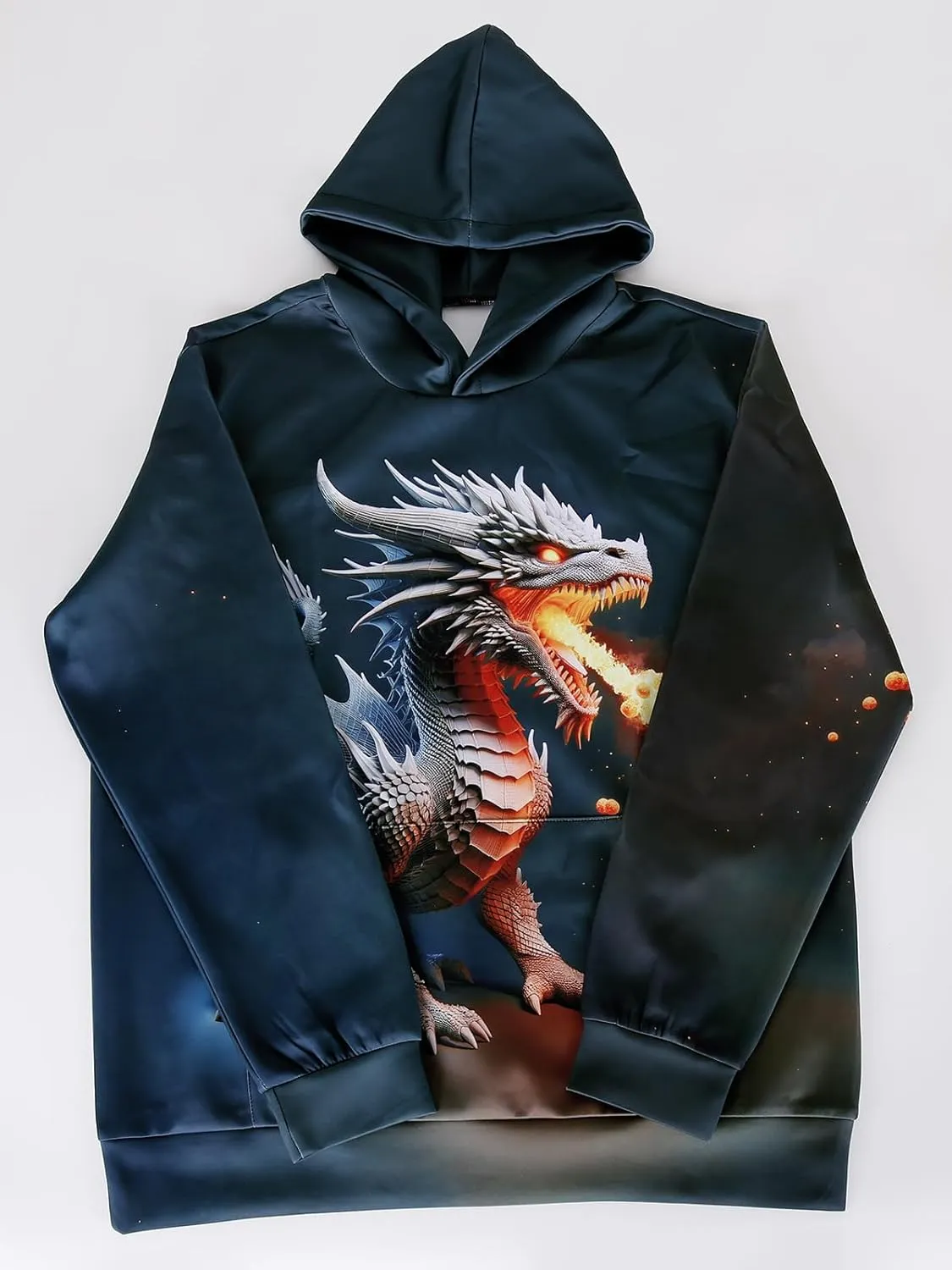 3D Printed Hoodies For Boys Girls Kids Sweatshirts Pullover Novelty Cool Clothes Black Red