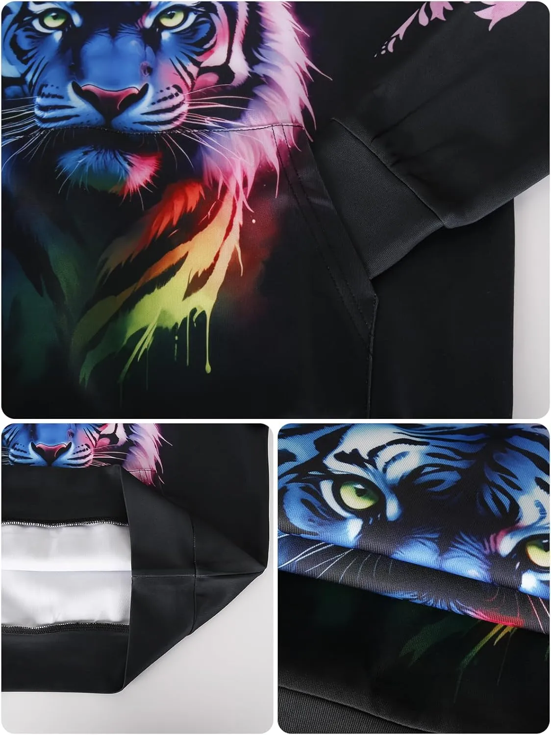 3D Printed Hoodies For Boys Girls Kids Sweatshirts Pullover Novelty Cool Clothes Black Red