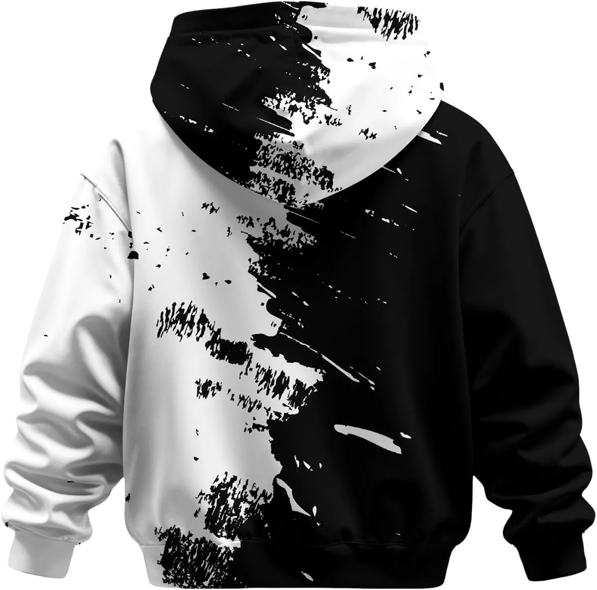 3D Printed Hoodies For Boys Girls Kids Sweatshirts Pullover Novelty Cool Clothes Black Red