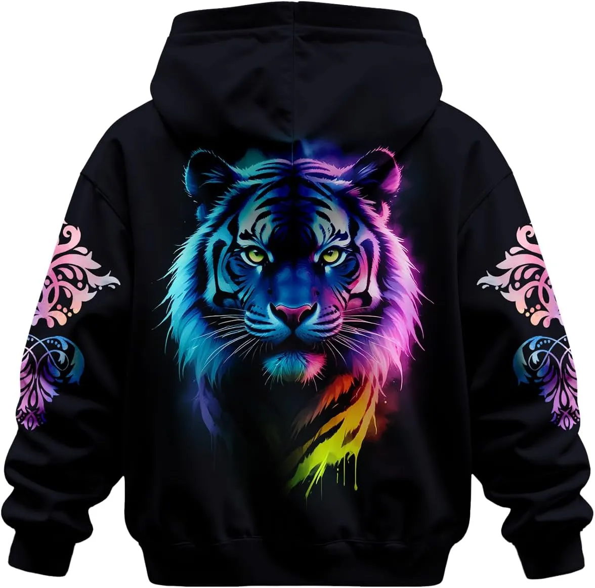 3D Printed Hoodies For Boys Girls Kids Sweatshirts Pullover Novelty Cool Clothes Black Red