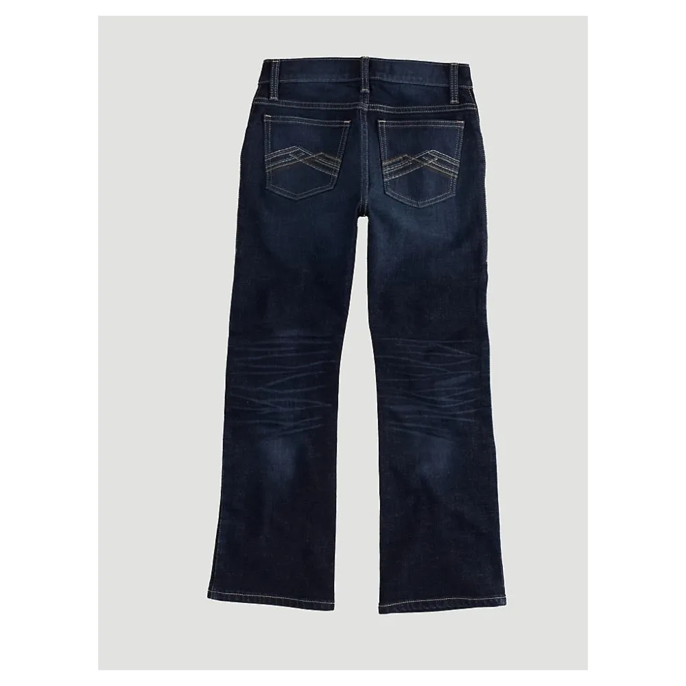42BWXAZ Wrangler Boy's 20X Vintage Slim Fit Bootcut Jeans - Azure