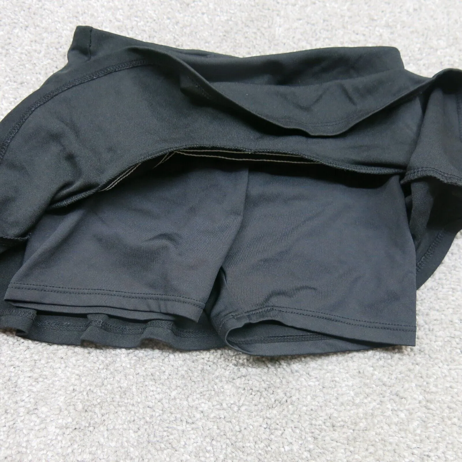 Adidas Athletic Skorts Shorts Kids Girls Size 2T Black 3 Striped Sports Skorts