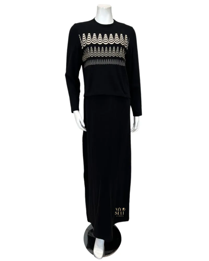AFN1822 3 Tone Design Cotton Nursing Nightgown