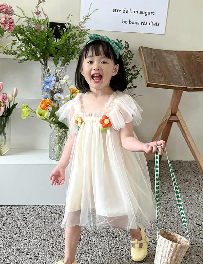 AGQT Baby Girls Tutu Dress Tulle Sundress Size 9M-5T