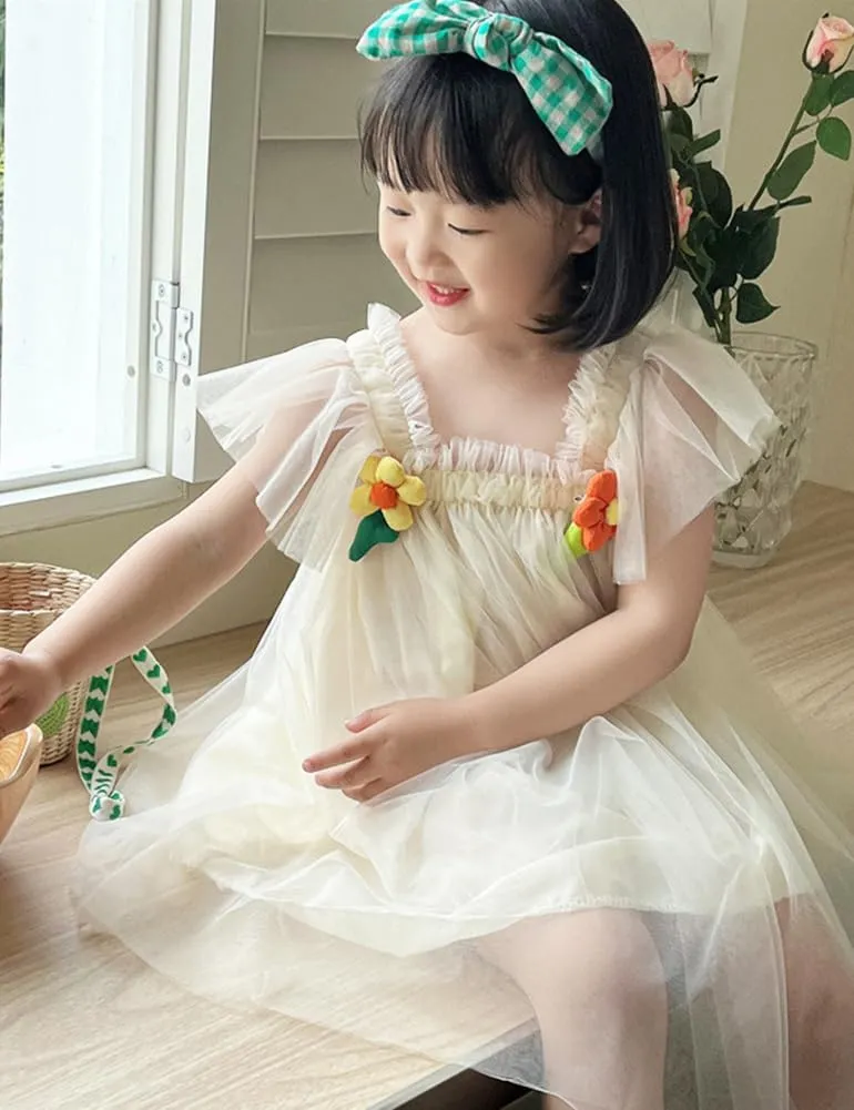 AGQT Baby Girls Tutu Dress Tulle Sundress Size 9M-5T