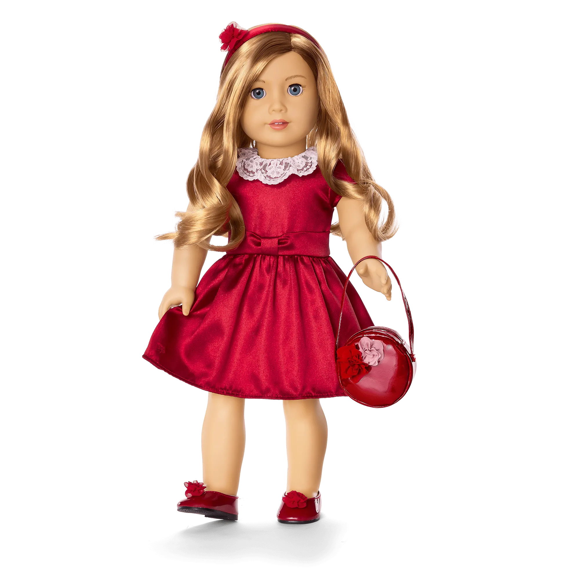 American Girl® x Janie and Jack Holly-Red Party Dress for Girls & 18-inch Dolls