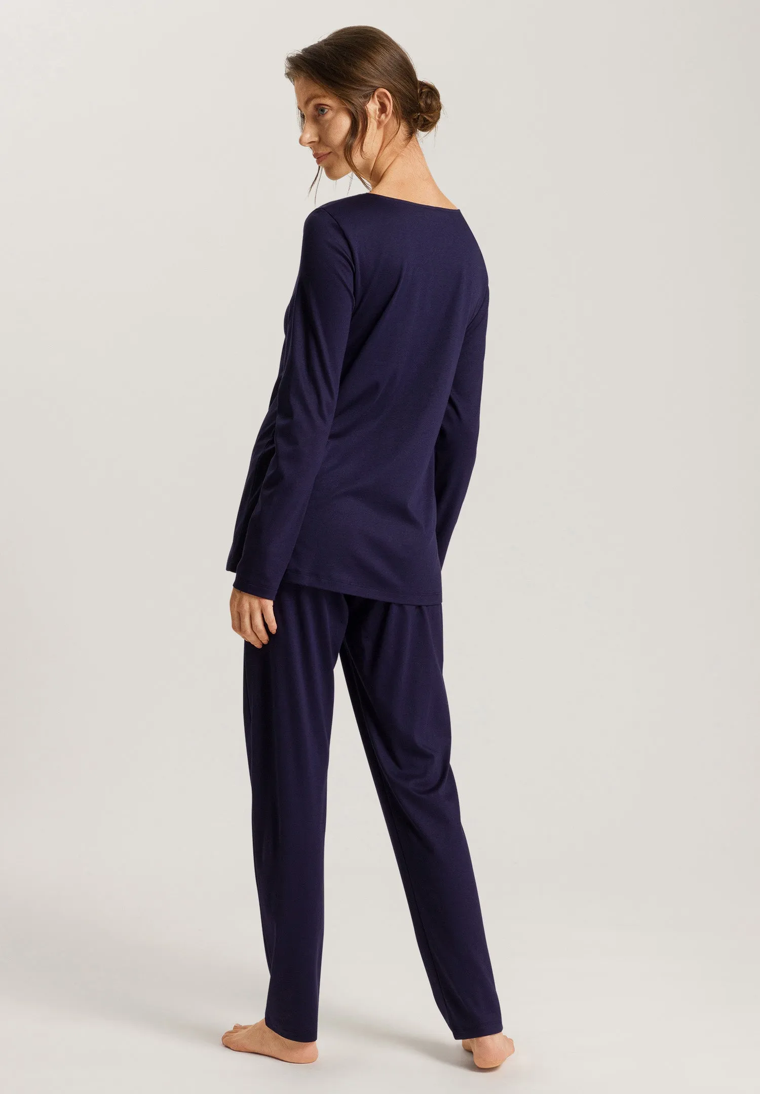 Anne Cotton Long Pajama Set | Evening Blue 74894-2621