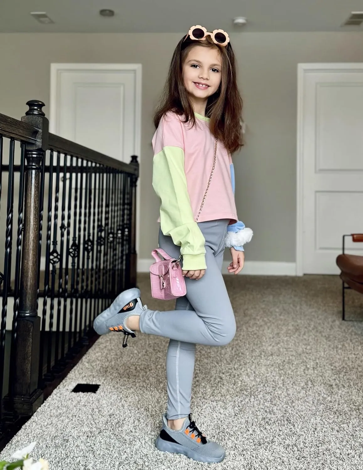 Arshiner Girls Crop Tops Kids Long Sleeve Pullover Sweatshirts
