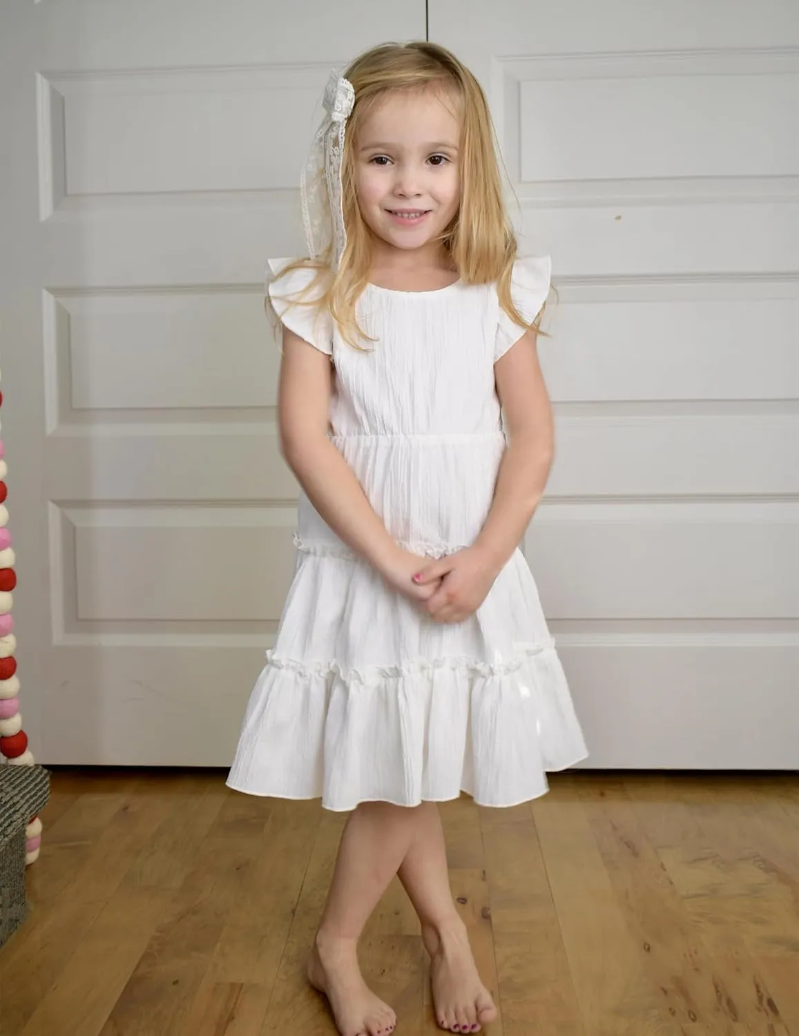 Arshiner Toddler Girls Dress Ruffle Sleeveless Tiered Swing Twirly Dresses