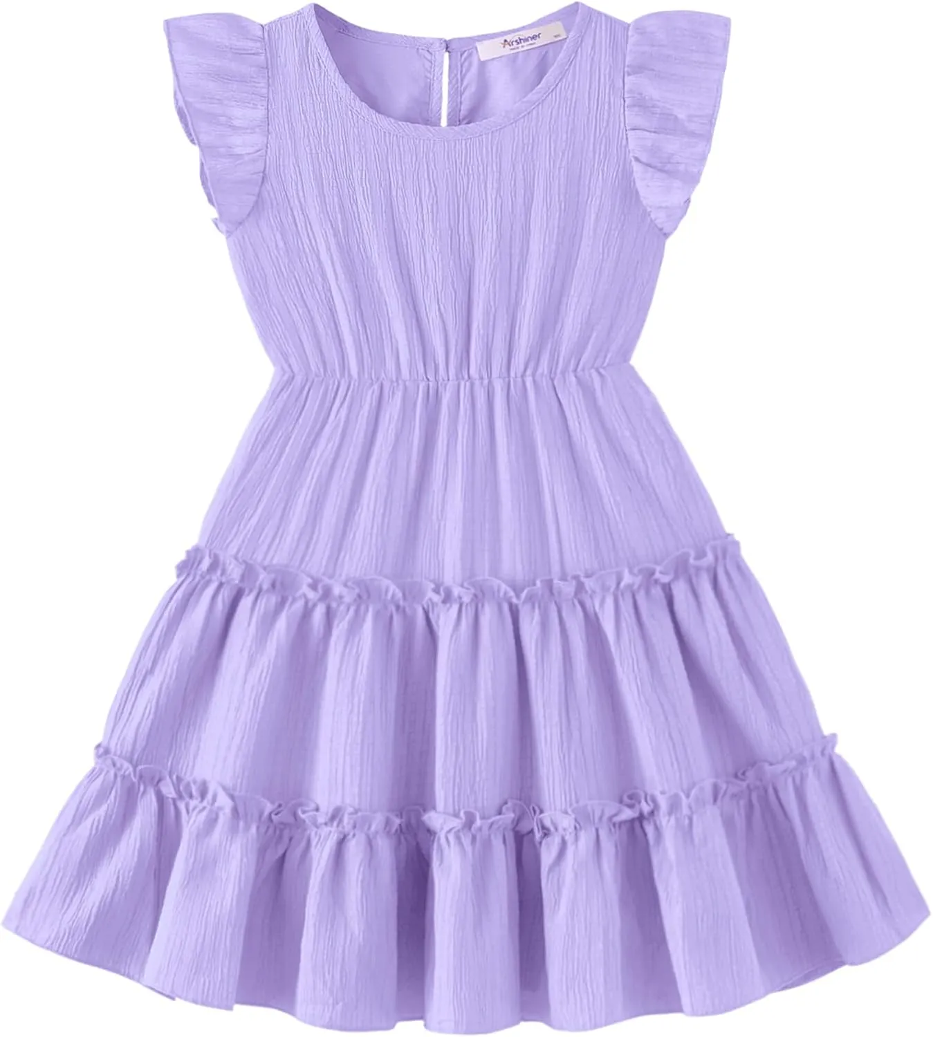 Arshiner Toddler Girls Dress Ruffle Sleeveless Tiered Swing Twirly Dresses