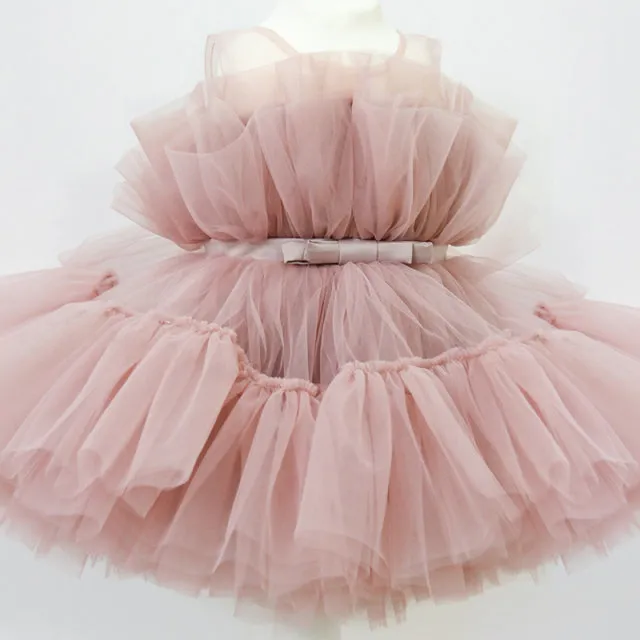 Baby Girl Party Gown Flower Girls Dresses for Wedding  Birthday Kids Clothes