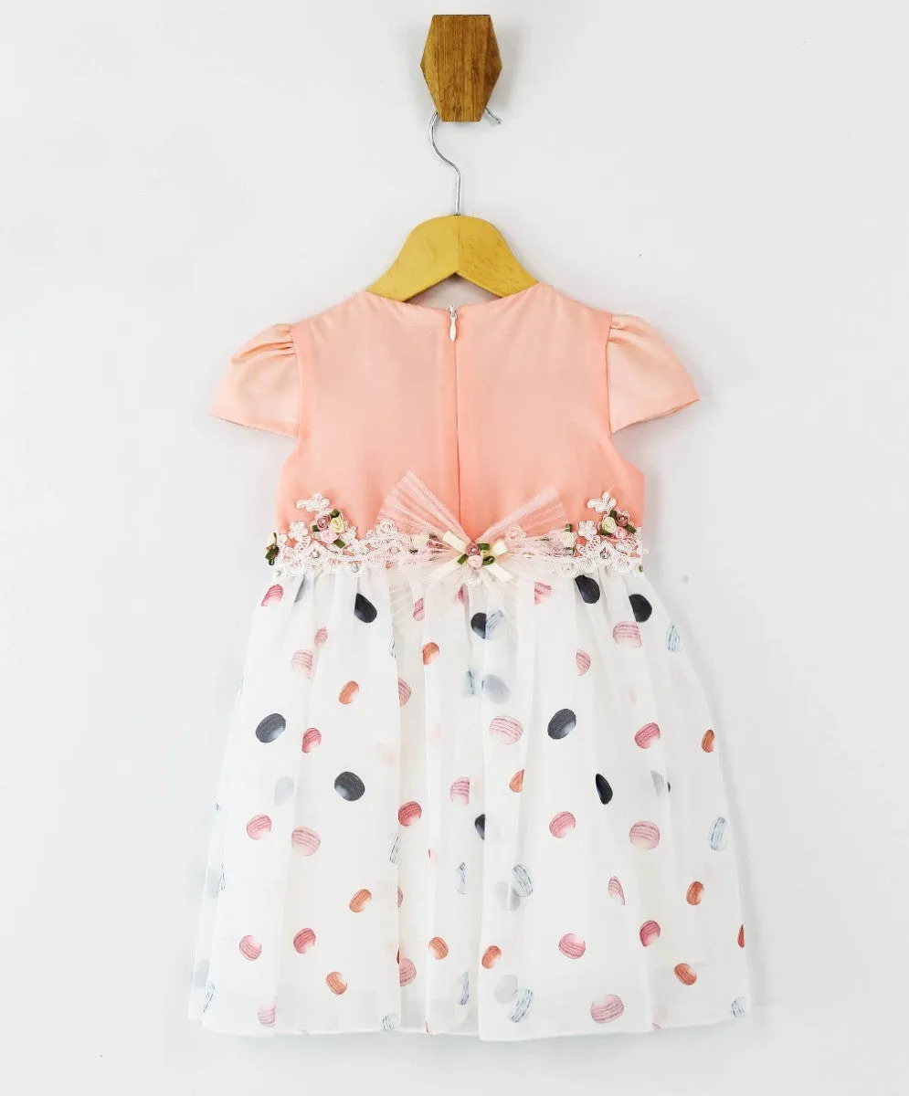 Baby Girls Short Sleeve Summer Pink Dress Set - Pink
