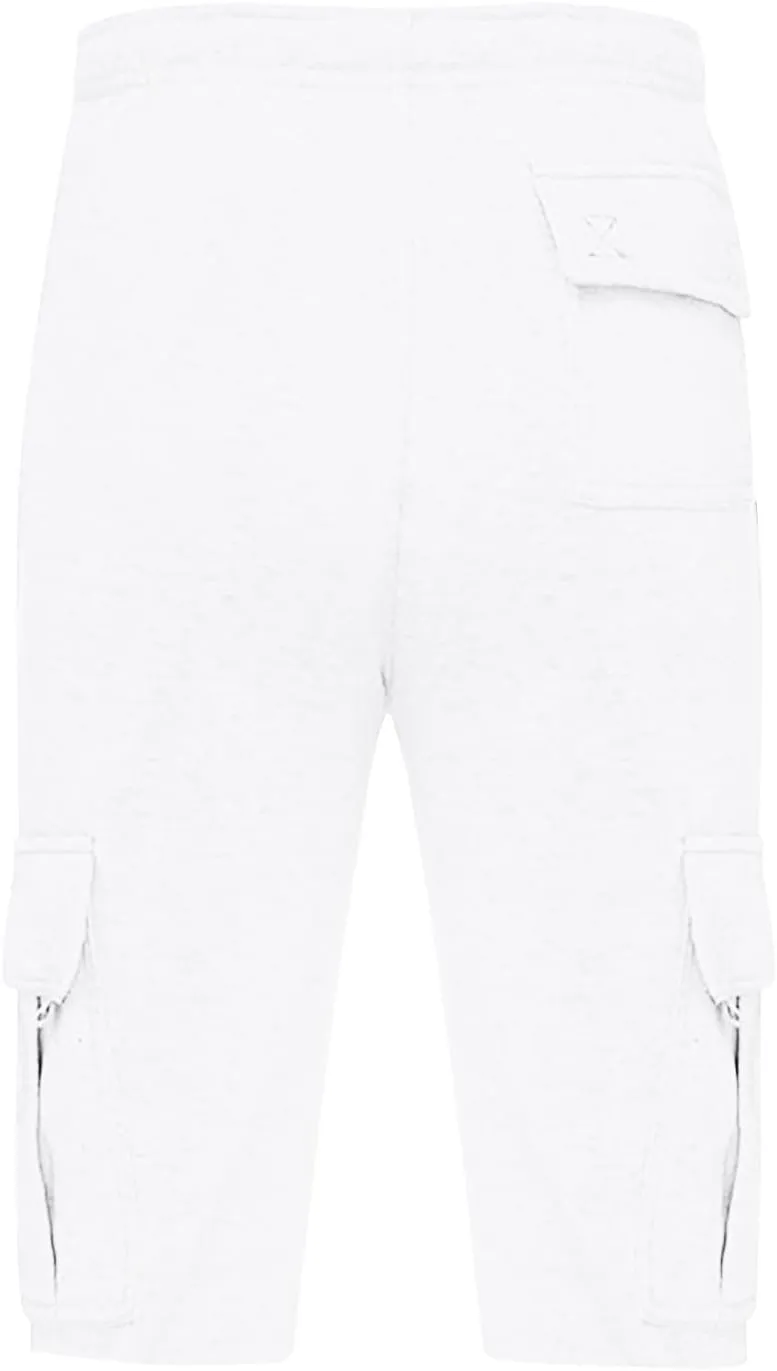 Baggy Cargo Shorts for Men Casual Drawstring Waist Sweat Shorts Lightweight Comfy Summer Shorts with Multi Pockets