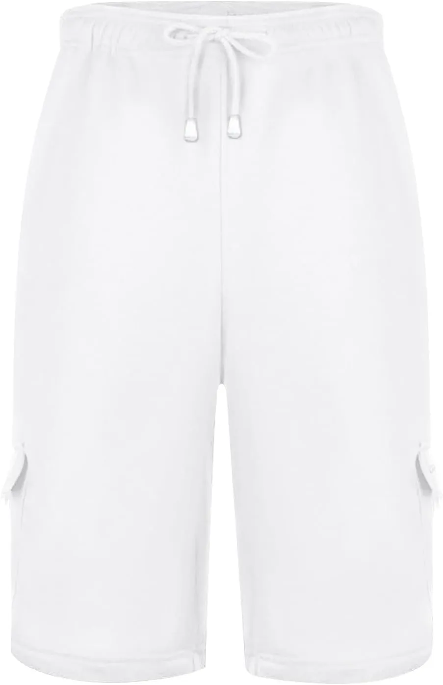Baggy Cargo Shorts for Men Casual Drawstring Waist Sweat Shorts Lightweight Comfy Summer Shorts with Multi Pockets