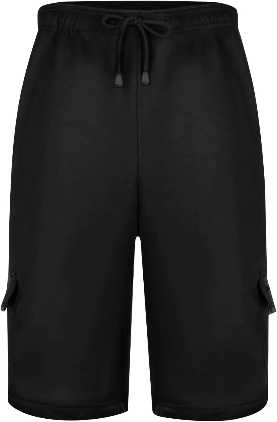 Baggy Cargo Shorts for Men Casual Drawstring Waist Sweat Shorts Lightweight Comfy Summer Shorts with Multi Pockets