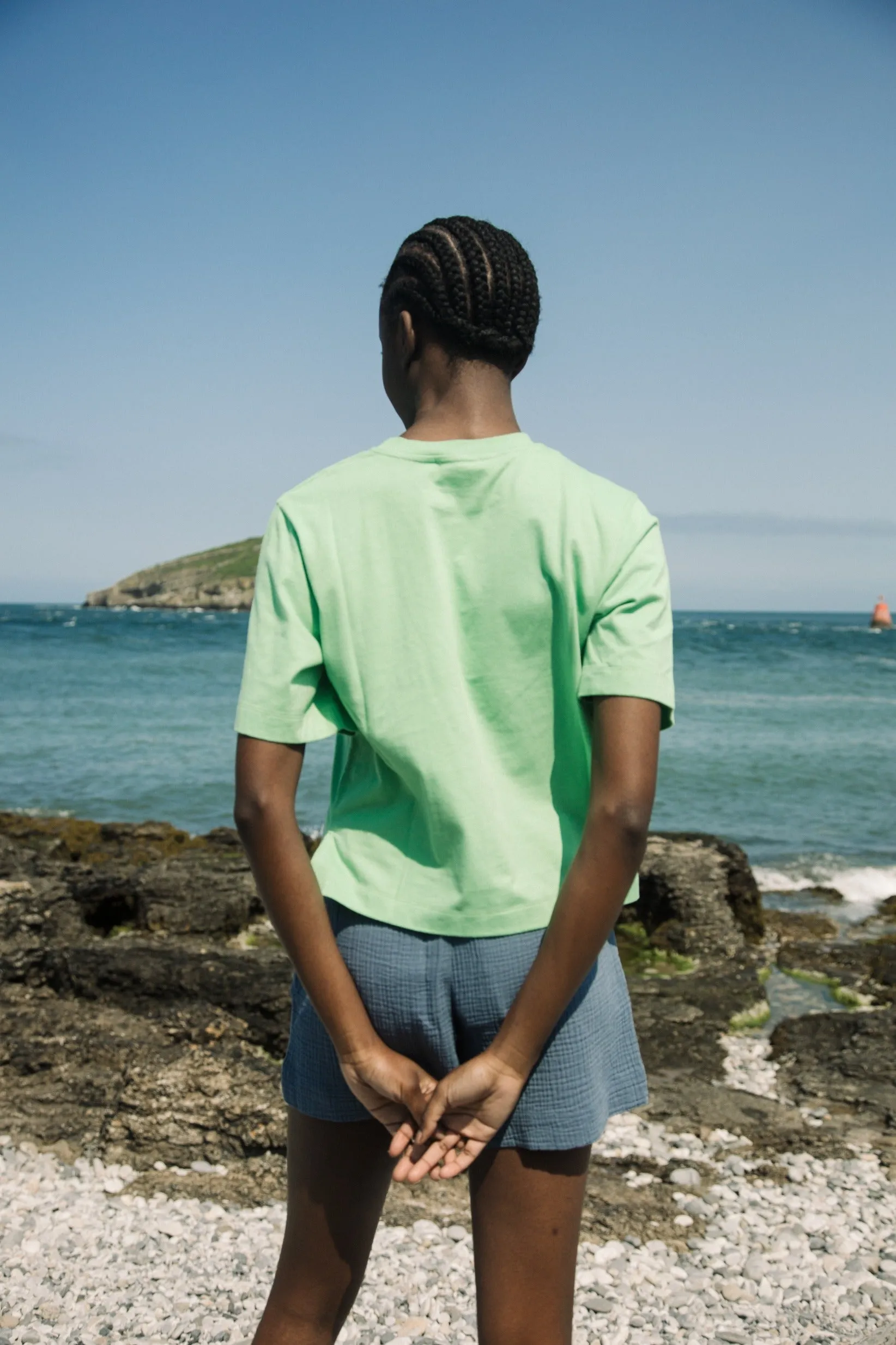 Bay Organic Cotton Top in Apple