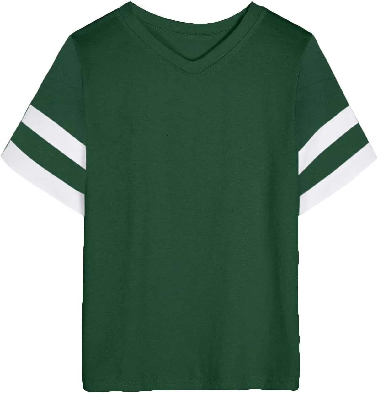 Binmer Oversized Short Sleeve T Shirts for Womens V Neck Tee 2024 Summer Casual Loose Striped Tunic Tops Workout Blouse