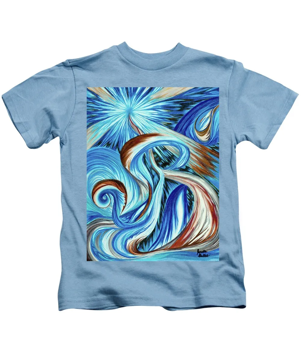 Blue Energy Burst - Kids T-Shirt
