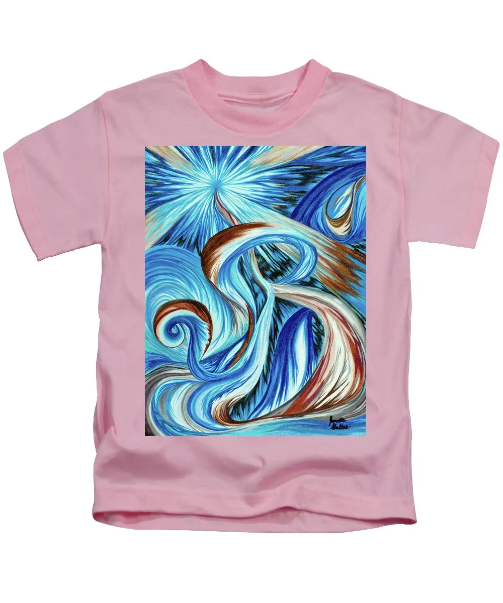 Blue Energy Burst - Kids T-Shirt