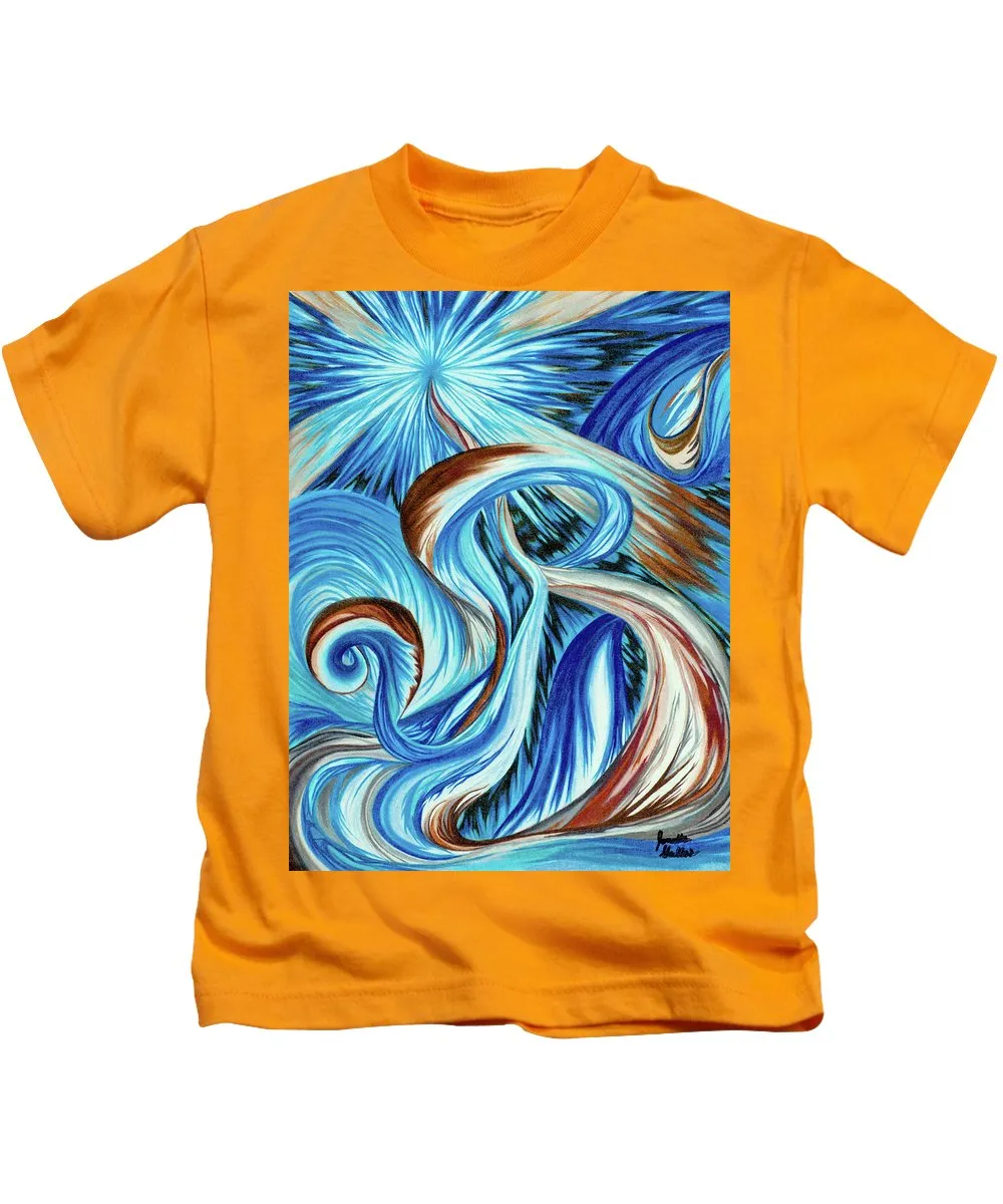 Blue Energy Burst - Kids T-Shirt
