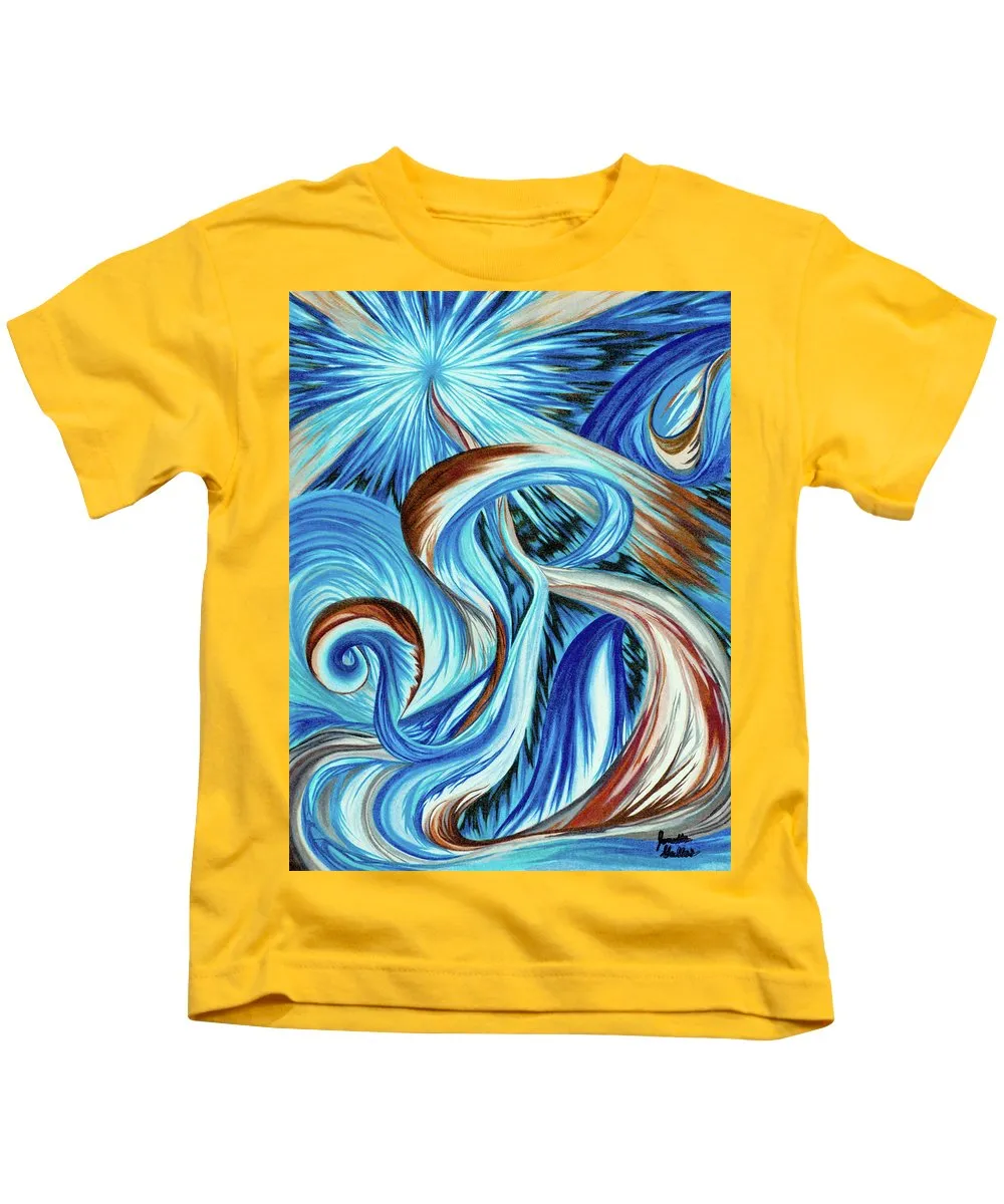 Blue Energy Burst - Kids T-Shirt
