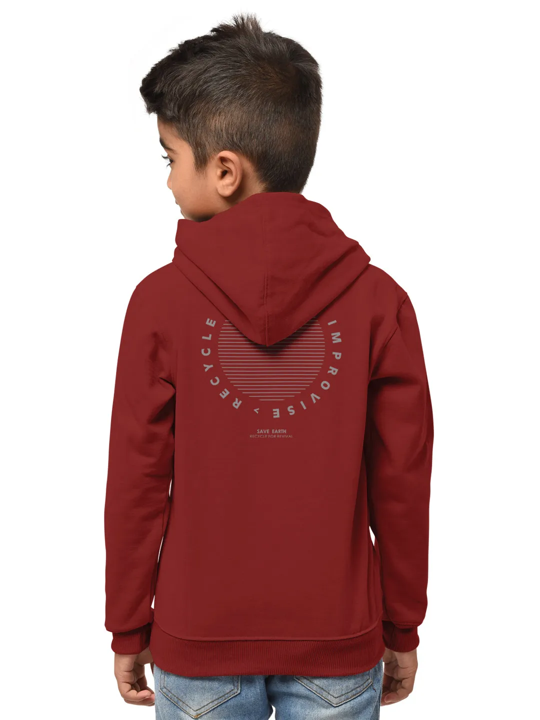 Boys Hood Neck FullSleeve Sweatshirt -Combo pack of 2