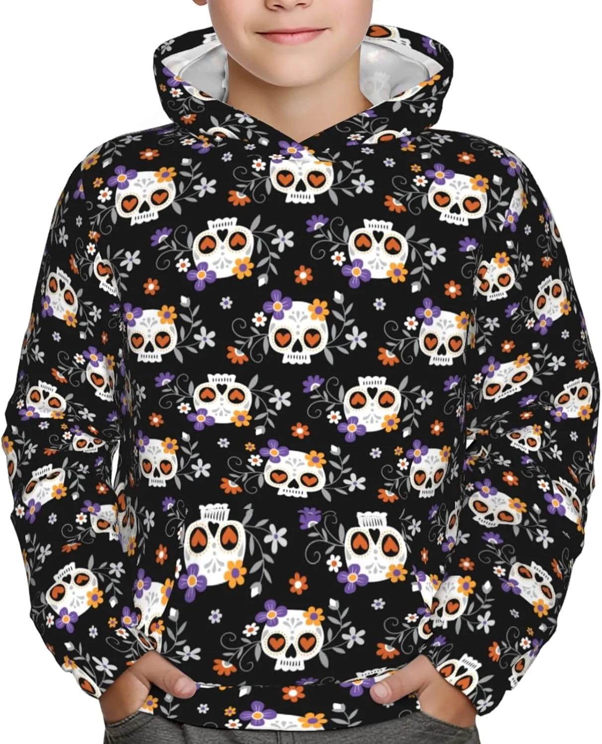 Boy'S Sweatshirt Fleece Hoodie Cotton Blend Hooded Sweatshirt Plush Pullover Hoodie Size For Boys And Girls