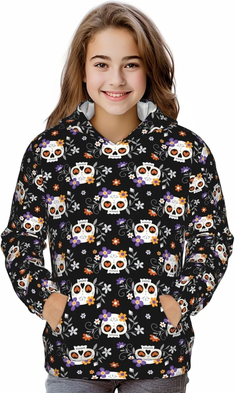 Boy'S Sweatshirt Fleece Hoodie Cotton Blend Hooded Sweatshirt Plush Pullover Hoodie Size For Boys And Girls