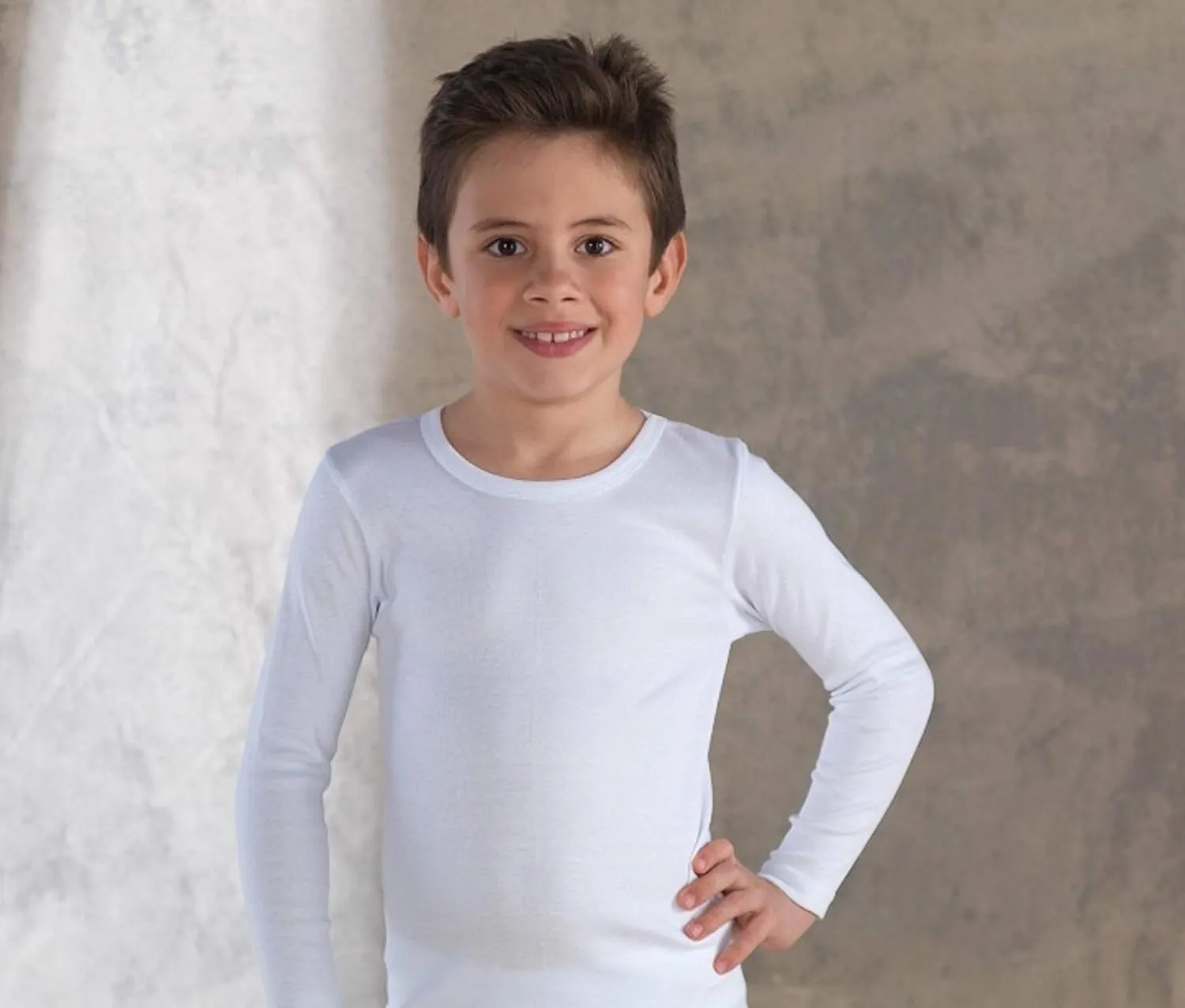 Brix Boys' Long Sleeve Tees - Tagless Crewneck Cotton Soft 4-pk Shirts. 2-20