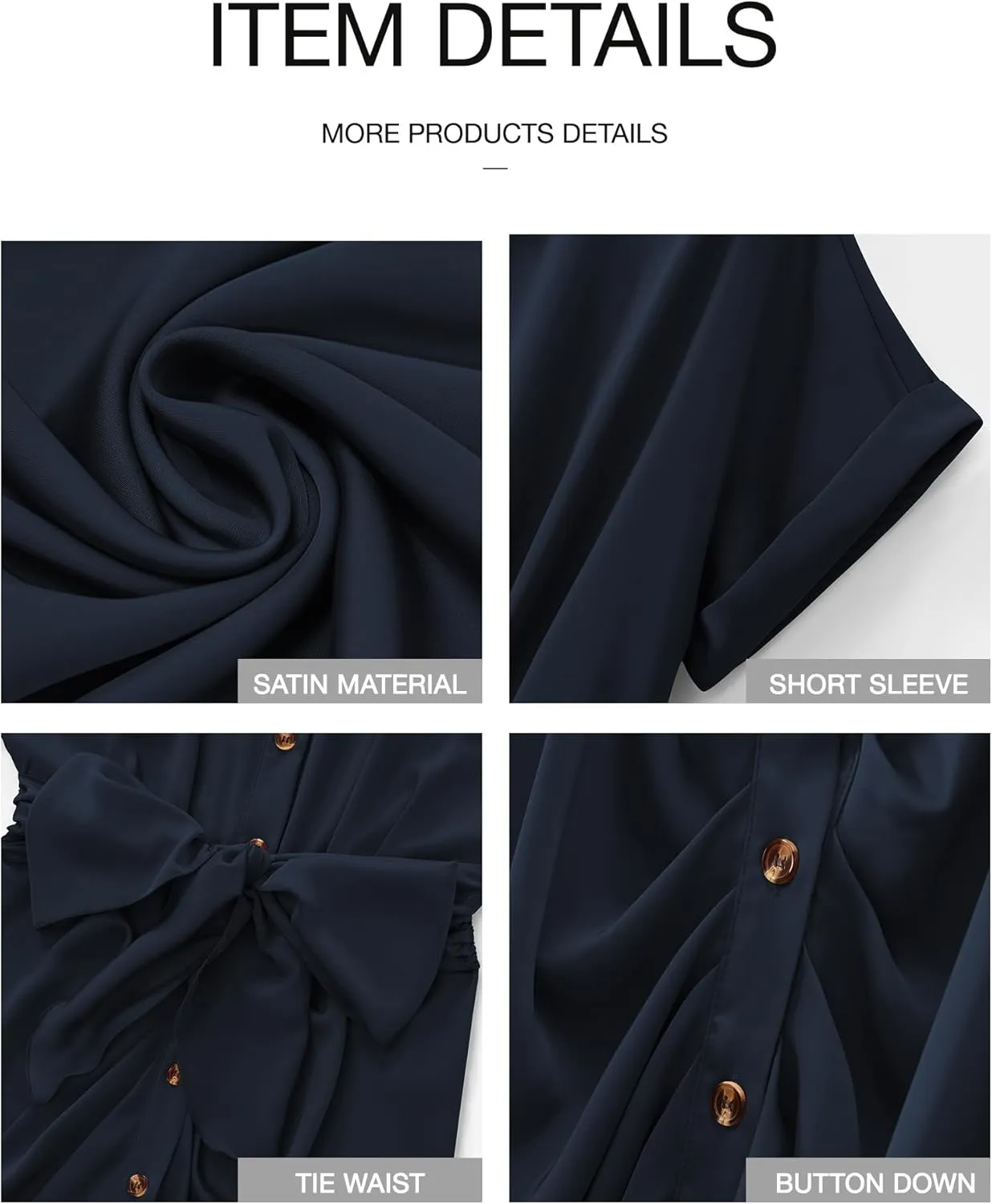 BTFBM 2025 Women Button Down Ruched Shirt Dresses Short Sleeve Lapel V Neck Elegant Party Spring Summer Maxi Satin Dress