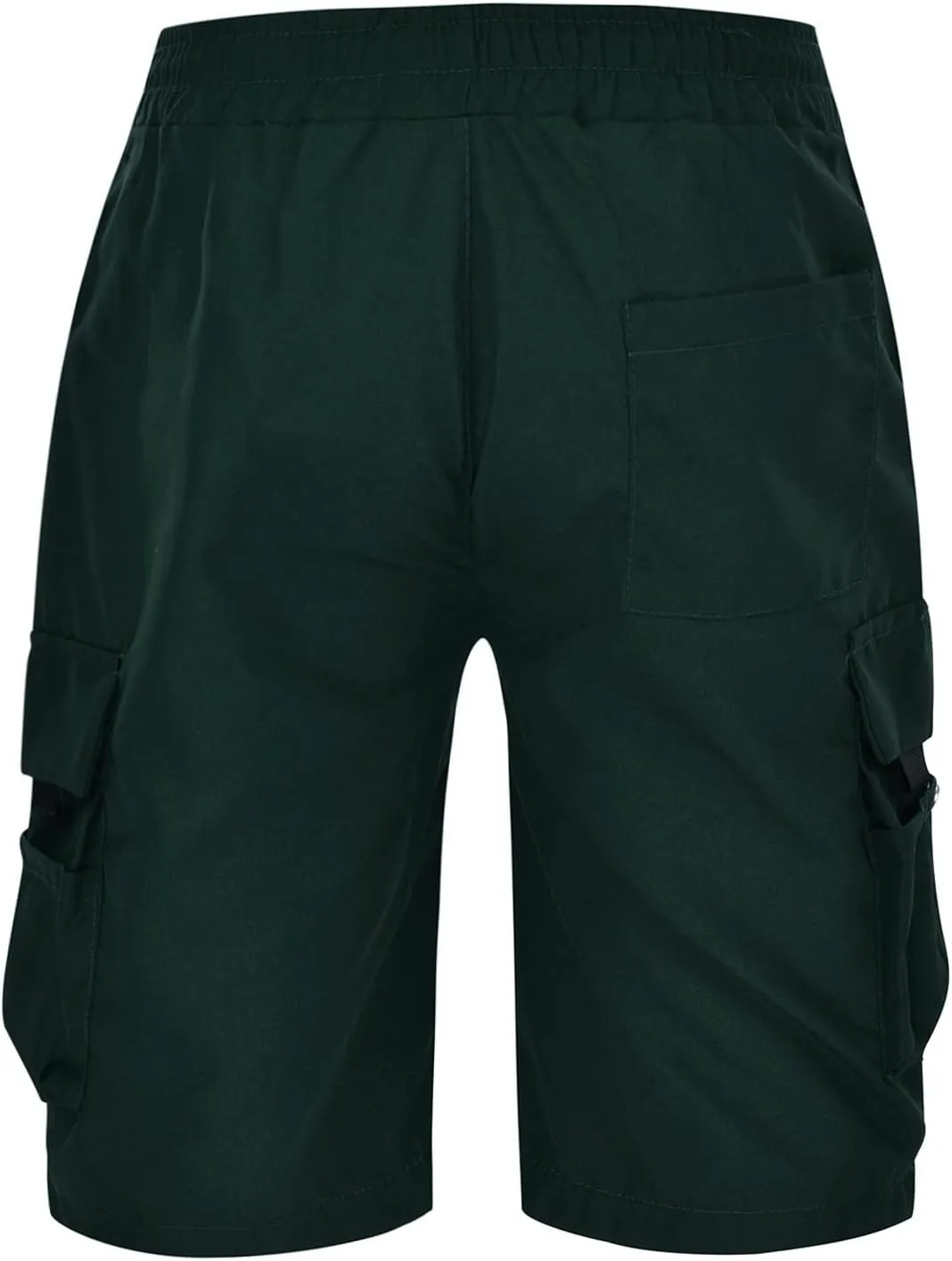 Cargo Shorts for Men Stretch Waist Casual Lightweight Relaxed Fit Hiking Pants Baggy Summer Shorts with Multi Pockets
