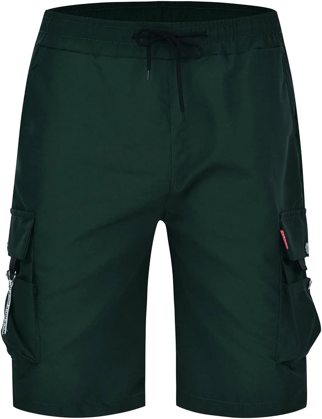 Cargo Shorts for Men Stretch Waist Casual Lightweight Relaxed Fit Hiking Pants Baggy Summer Shorts with Multi Pockets