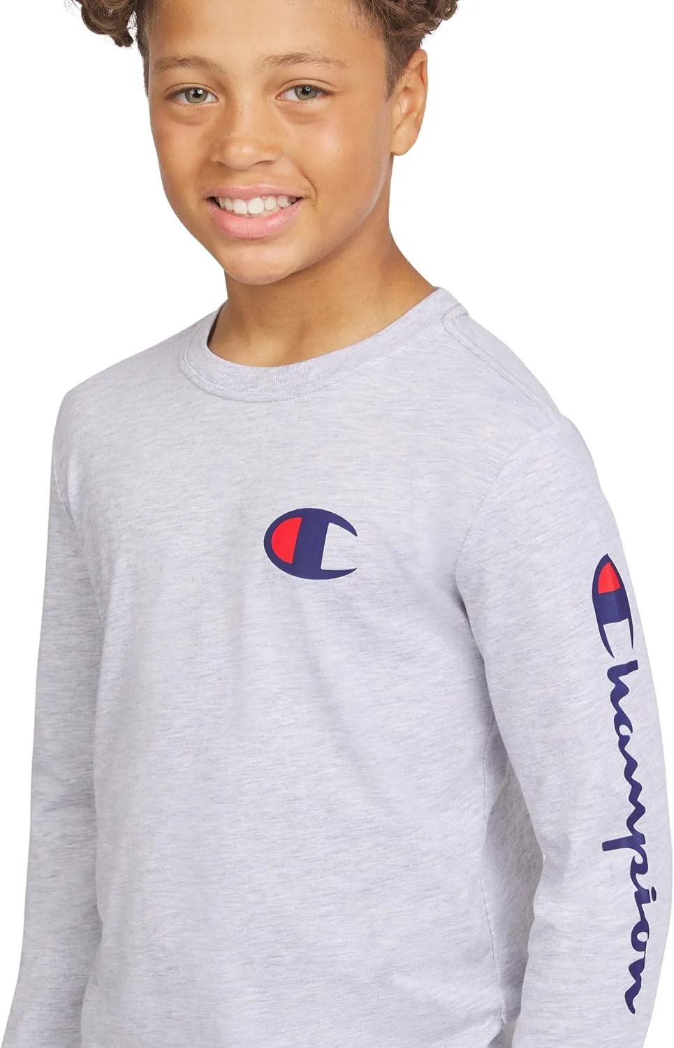 Champion Boys Long Sleeve Tee Shirt Kids Tops