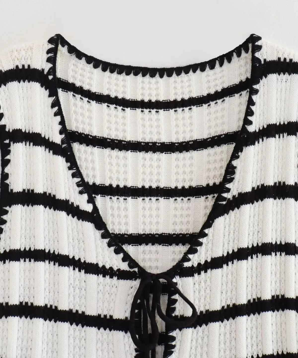 CHARTOU Women Summer 2 Pieces Knit Outfits Stripes Sleeveless Top and Wide Leg Pants Lounge Set