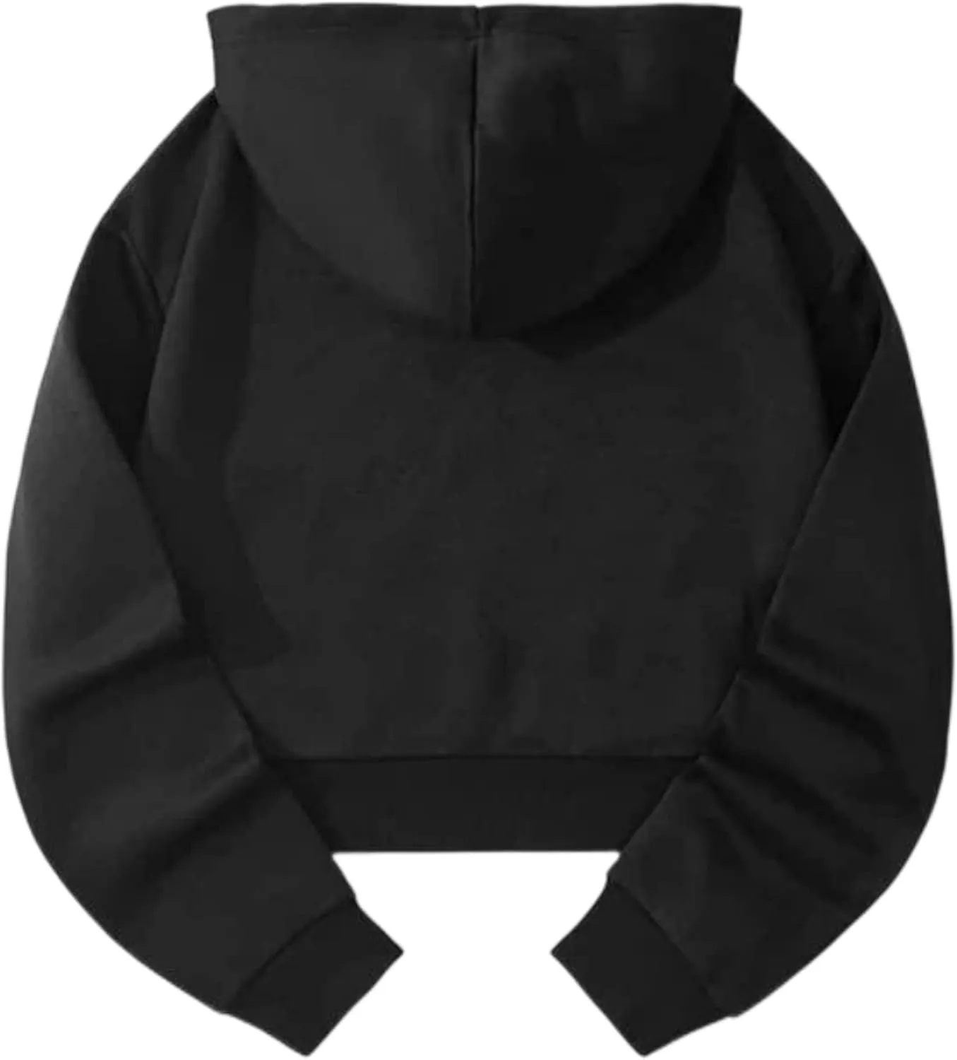 ChezMax Brooklyn Letter Graphic Cropped Hoodies Aesthetic Sweatshirts Women Trendy Long Sleeve Tops, bg08