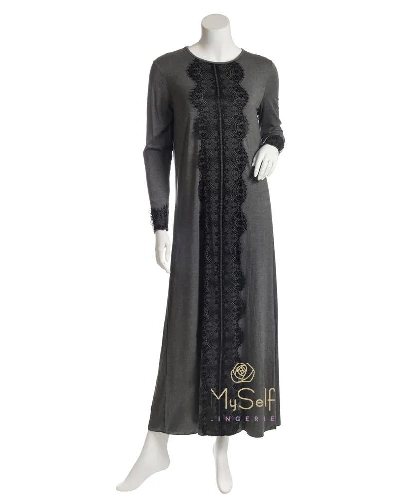 Citrus Lace Strip Nightgown