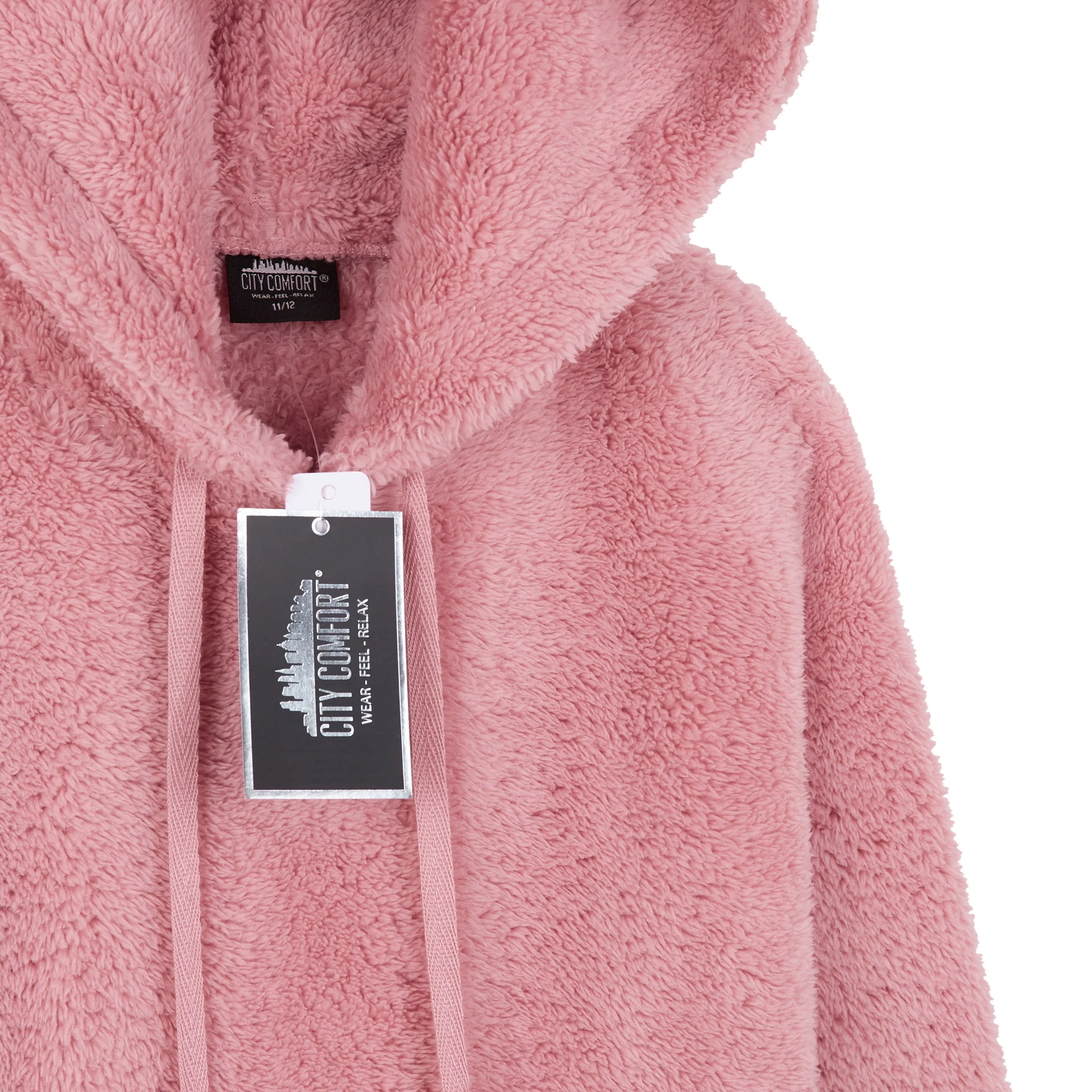CityComfort Girls Fleece Hoodie, Soft Fluffy Hooded Pullover - Gifts for Kids