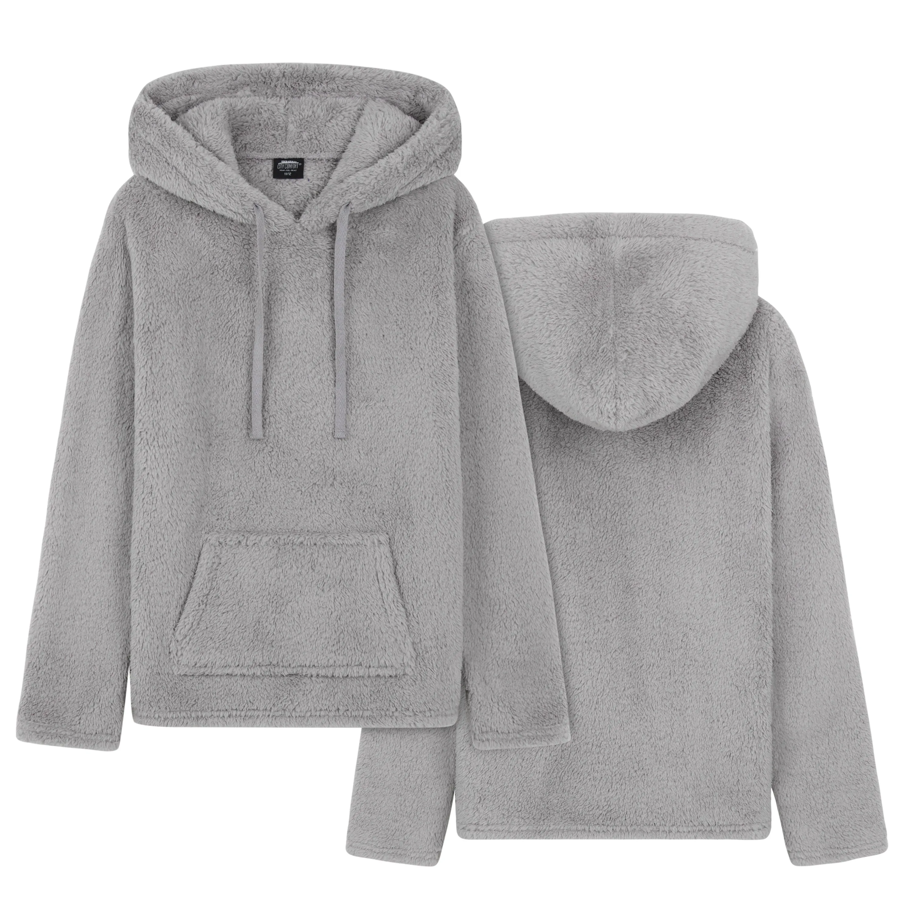 CityComfort Girls Fleece Hoodie, Soft Fluffy Hooded Pullover - Gifts for Kids